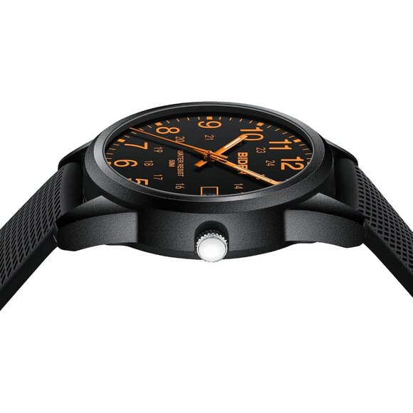 ⚡Black Orange11 Mens Watches Analog Quartz Sports Unisex Fashion Casual Designer - Picture 5 of 9
